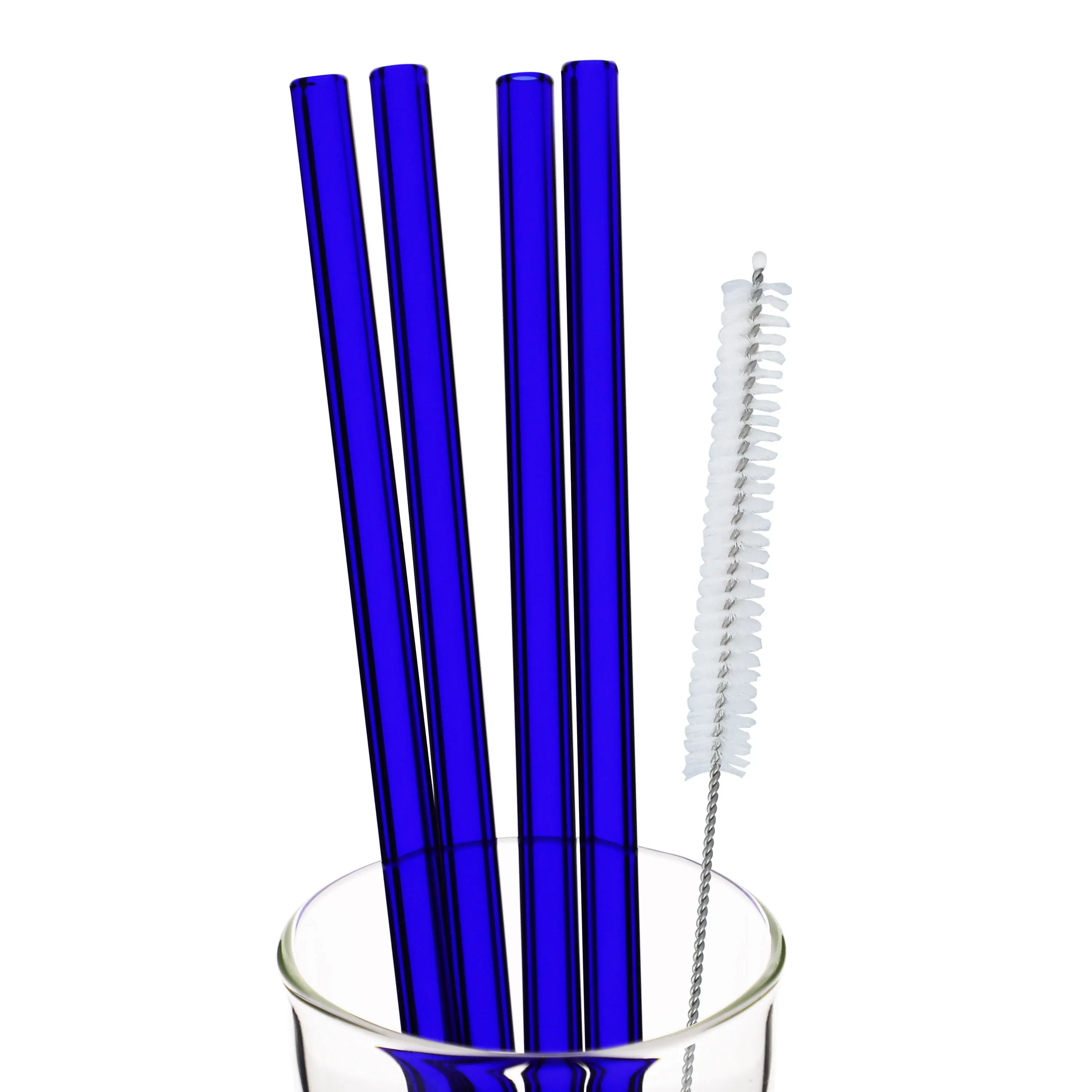 Reusable Bar Straw Eco-Friendly Glass Drinking Straw Set With Cleaning Brush Customized Logo, Clear body, colored lip
Reusable Bar Straw Eco-Friendly Glass Drinking Straw Set With Cleaning Brush Customized Logo, Clear body, colored lip