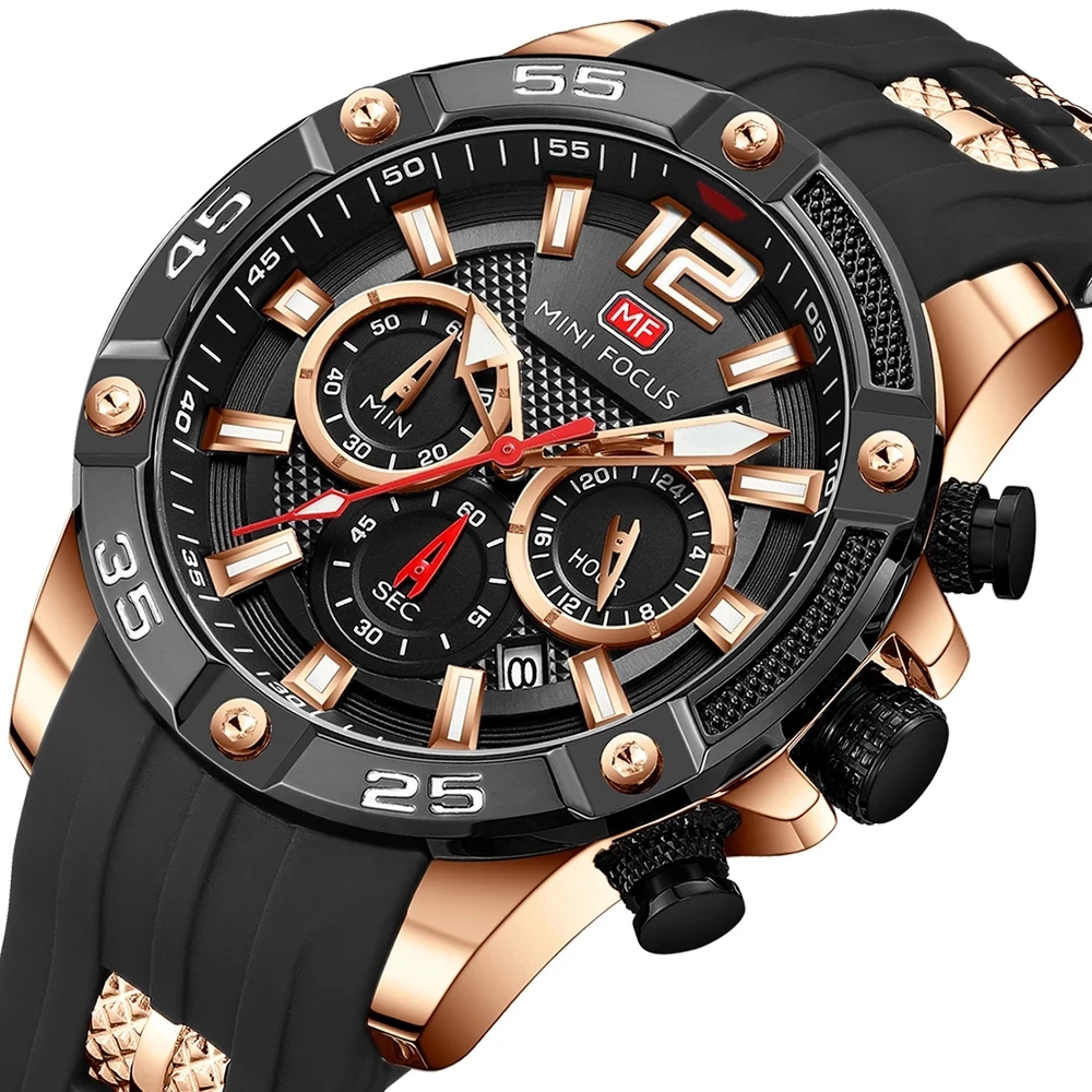 MINI FOCUS 349 Hot Sale Men Quartz Watch Fashion Sports Chronograph Watches Silicone Strap Relogio Masculino
MINI FOCUS 349 Hot Sale Men Quartz Watch Fashion Sports Chronograph Watches Silicone Strap Relogio Masculino
