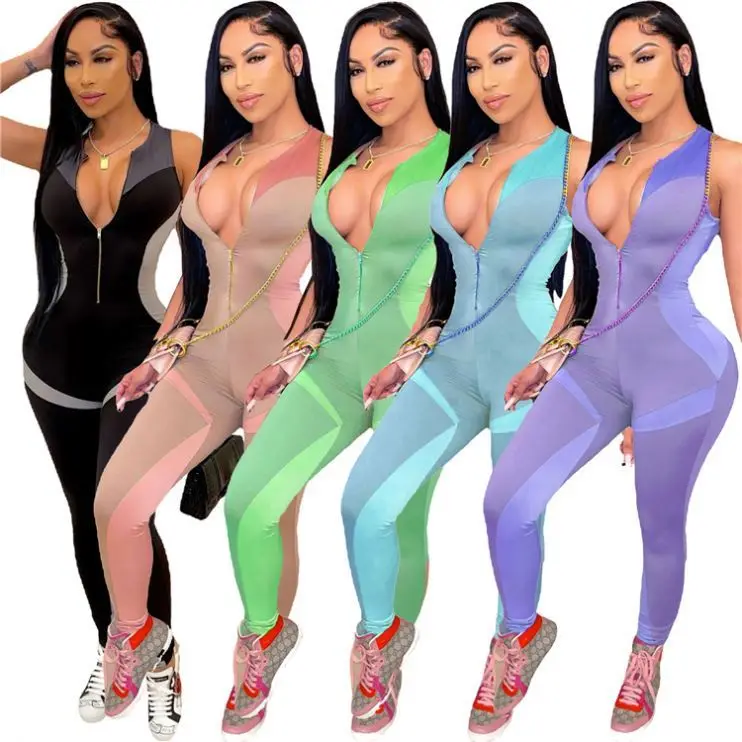 PEARL Best Quality V Neck Sports Pakaian Fashion Clothing Women Jumpsuit One Piece Jumpsuits And Rompers
PEARL Best Quality V Neck Sports Pakaian Fashion Clothing Women Jumpsuit One Piece Jumpsuits And Rompers
