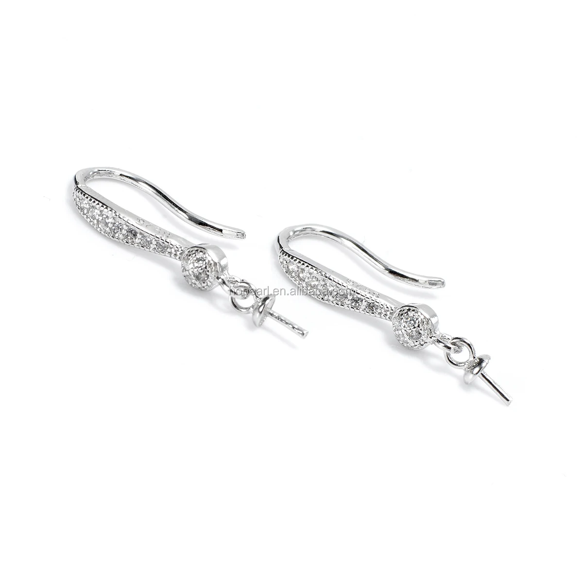 SSE145 Bridal Earrings Gift DIY for Pearls Silver 925 Sterling Hook Earring Findings
SSE145 Bridal Earrings Gift DIY for Pearls Silver 925 Sterling Hook Earring Findings