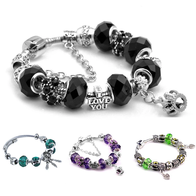 Crystal bracelet for couples Charm Colorful Beaded Couple Bracelet Sets Women's pendant jewelry
Crystal bracelet for couples Charm Colorful Beaded Couple Bracelet Sets Women's pendant jewelry