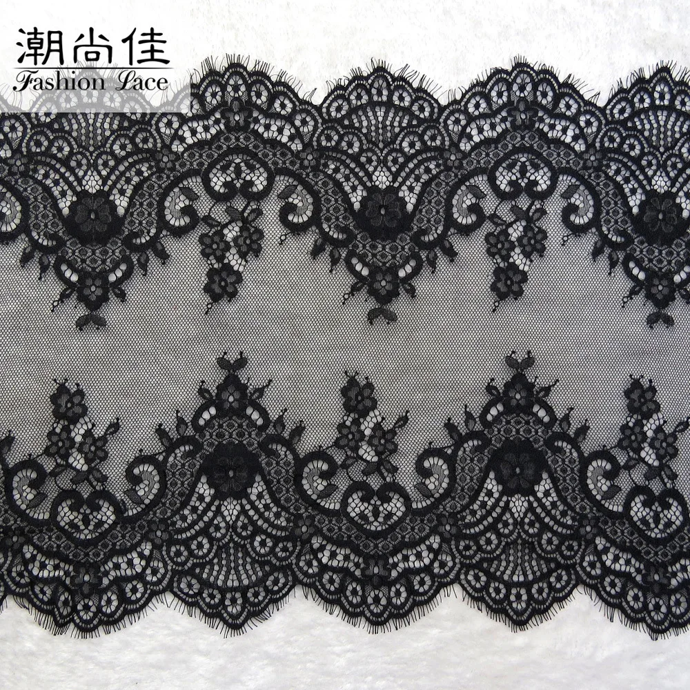 Customized color french sexy stretch thin eyelash whiskers lace trimming, White, black
Customized color french sexy stretch thin eyelash whiskers lace trimming, White, black