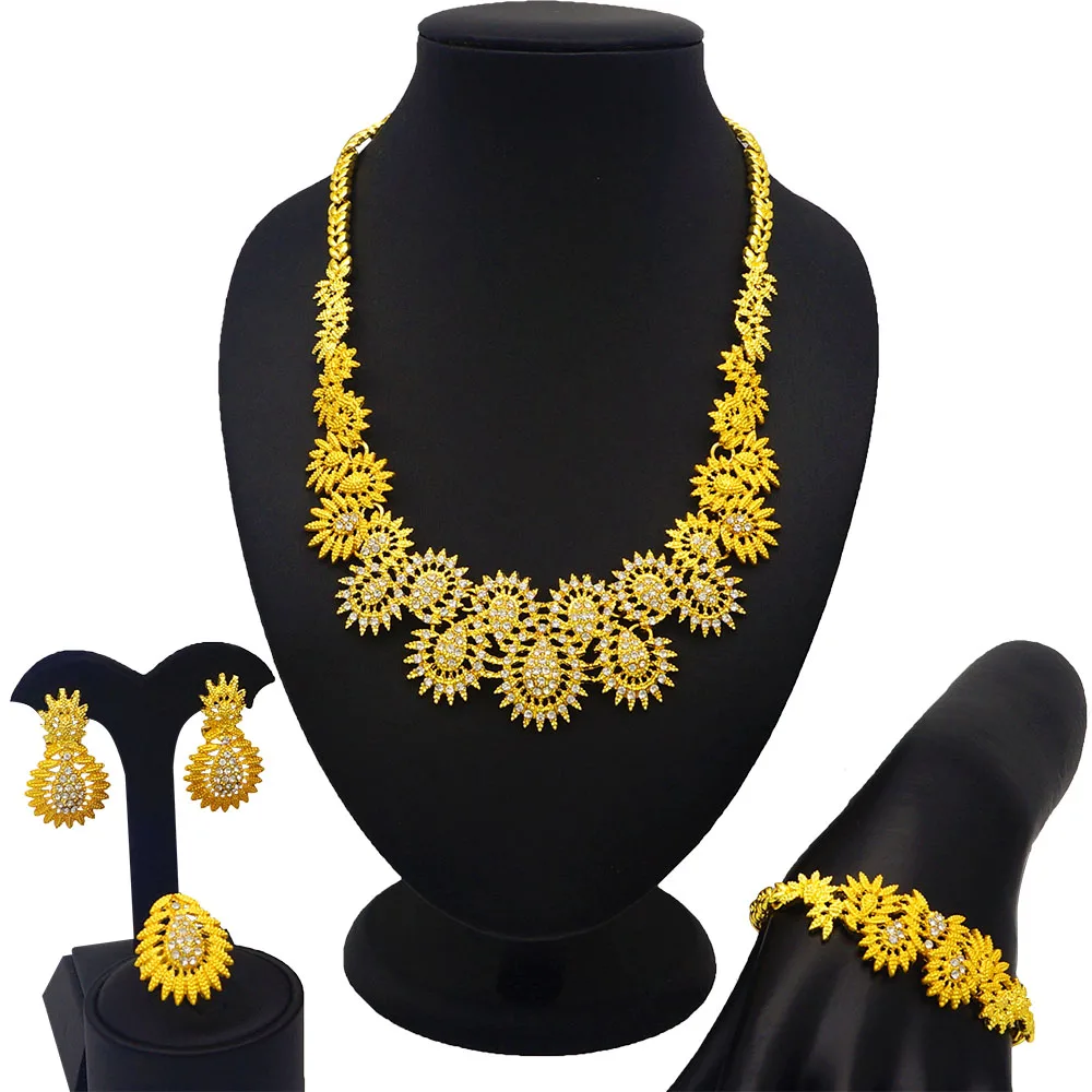 Mirafeel high quality fashionable bridal jewelry set necklace earring 18k gold plated zircon jewelry set BJ754
Mirafeel high quality fashionable bridal jewelry set necklace earring 18k gold plated zircon jewelry set BJ754