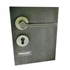 Zinc entrance door European lock front Lever Antique Brass Bronze Knurled Door Handles on rosette
