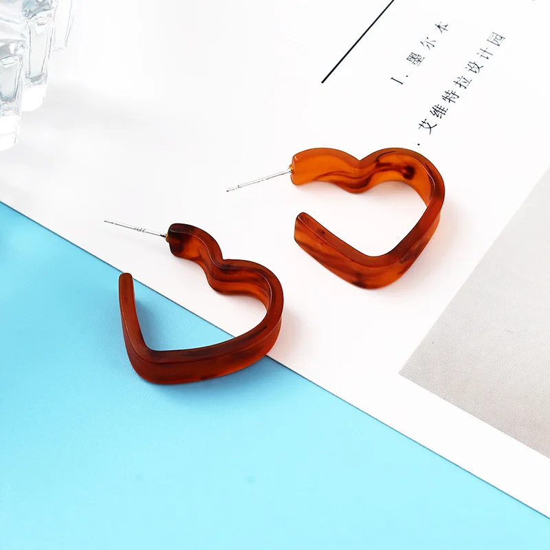 Hot sale new style deep leopard pattern love earrings temperament trendy bohemian earrings, As picture show
Hot sale new style deep leopard pattern love earrings temperament trendy bohemian earrings, As picture show