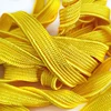 Custom round and flat colorful rope 100% Polyester draw cord braided cotton cord