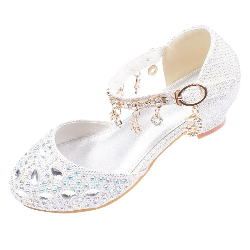 New High Heels Student Crystal Kids Shoes Children Girls Leather PU Shoes Sequined Princess Shoes, Sliver and pink
New High Heels Student Crystal Kids Shoes Children Girls Leather PU Shoes Sequined Princess Shoes, Sliver and pink