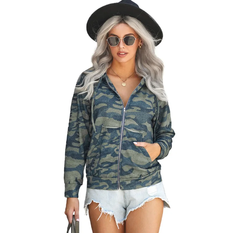 Women Clothing Stylish Camo Print Zip Up Long Sleeve Hoodie Jacket With Pocket, Army,green,olive
Women Clothing Stylish Camo Print Zip Up Long Sleeve Hoodie Jacket With Pocket, Army,green,olive