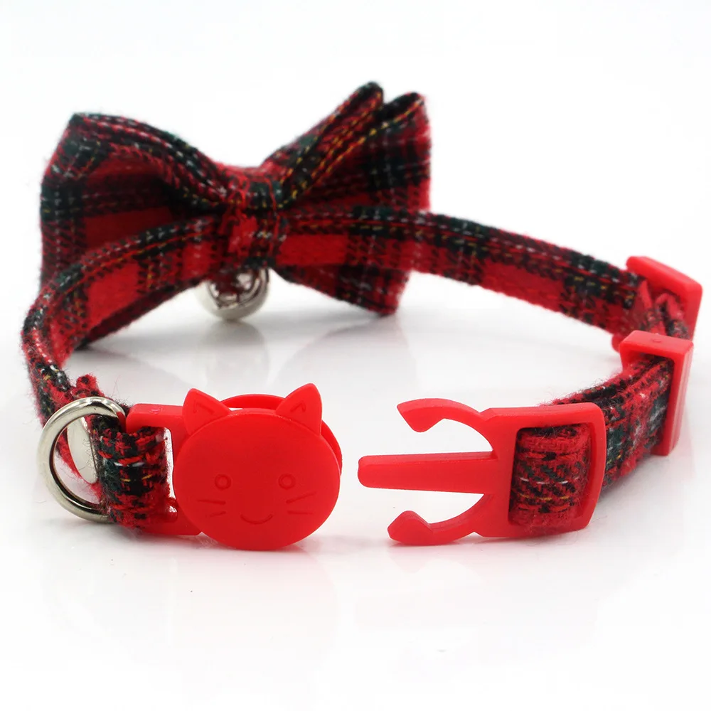 Adjustable Cute Small Cat Accessories Collar Necklace Charm Bells Printing Small Dog Collar With Bow, Customized color
Adjustable Cute Small Cat Accessories Collar Necklace Charm Bells Printing Small Dog Collar With Bow, Customized color