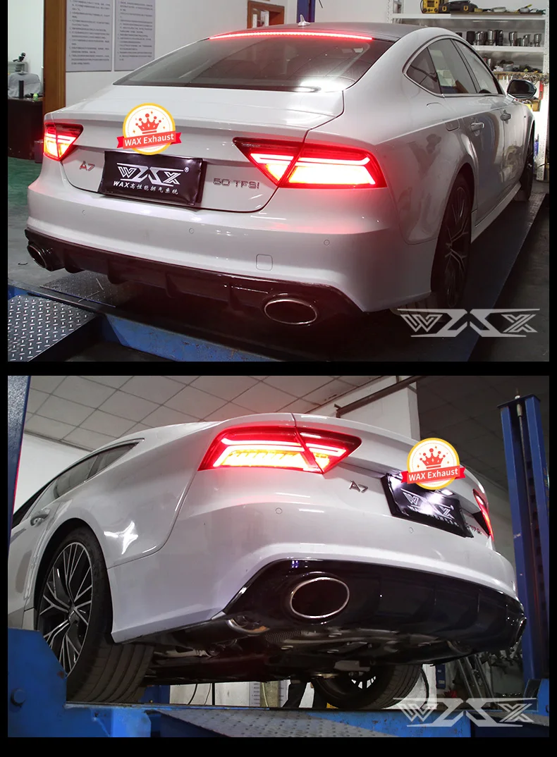 Exhaust Pipes Muffler Catback For AUDI A6 A7 A8 2011-2022 Stainless Steel Exhaust Cat-back with Electronic Valve Control