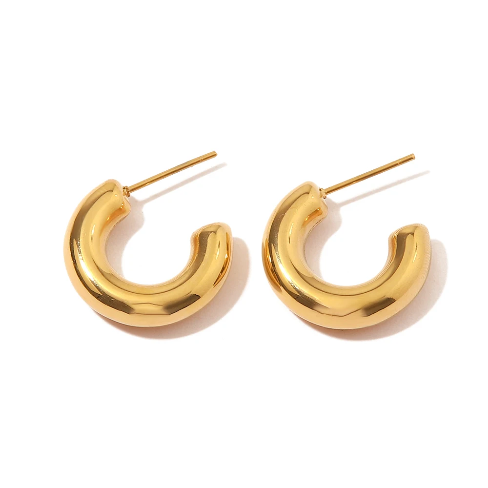 Wholesale Gold Color CC Shape Punk Earrings Stainless Steel Waterproof Chunky Earrings Jewelry
Wholesale Gold Color CC Shape Punk Earrings Stainless Steel Waterproof Chunky Earrings Jewelry