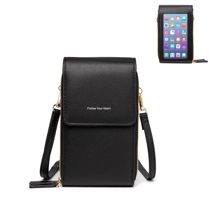 Hot sale Multifunction PU Leather Womens Crossbody Phone Bag Wallet Touch screen cellphone bag Female small shoulder bag
Hot sale Multifunction PU Leather Womens Crossbody Phone Bag Wallet Touch screen cellphone bag Female small shoulder bag