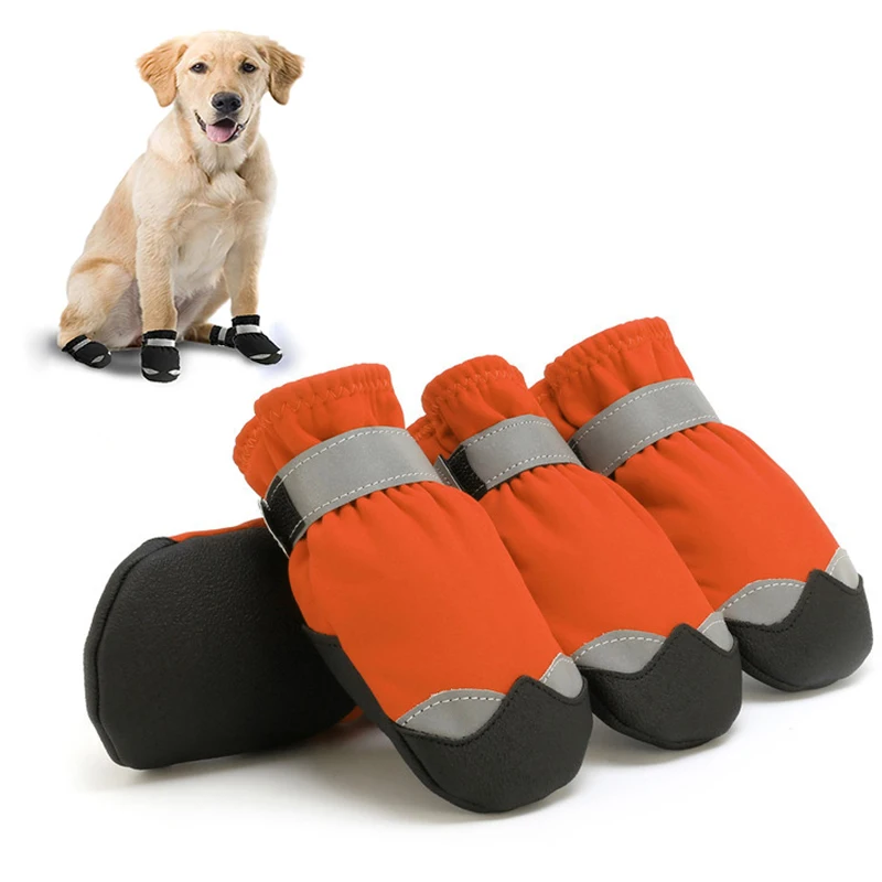 Waterproof Pet Dog Shoes Reflective Dog Boots For Sports Mountain Wearable PVC Soles Socks for Small Medium Large Dog Cat Pets, Black red orange
Waterproof Pet Dog Shoes Reflective Dog Boots For Sports Mountain Wearable PVC Soles Socks for Small Medium Large Dog Cat Pets, Black red orange
