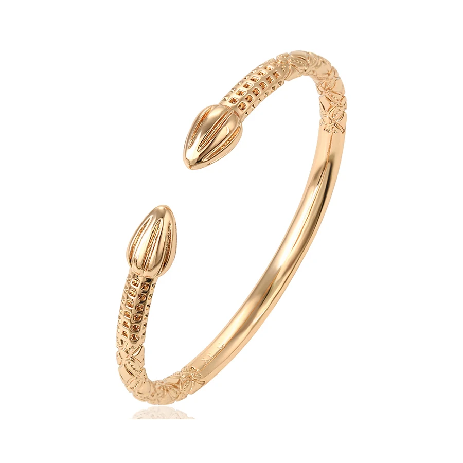 52600 xuping jewelry 18k gold color Elegant No stone open bangle
52600 xuping jewelry 18k gold color Elegant No stone open bangle