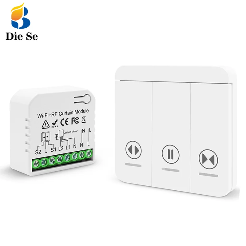 Wifi Curtain Switch Voice Control Google Home Alexa Compatible Smart Roller Switch Eu Standard Tuya Smart Switch Curtain
Wifi Curtain Switch Voice Control Google Home Alexa Compatible Smart Roller Switch Eu Standard Tuya Smart Switch Curtain