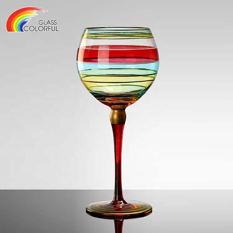 Modern design hand made colorful crystal hand painted colored wine glasses cup for party home wedding used food safe, Custom request
Modern design hand made colorful crystal hand painted colored wine glasses cup for party home wedding used food safe, Custom request