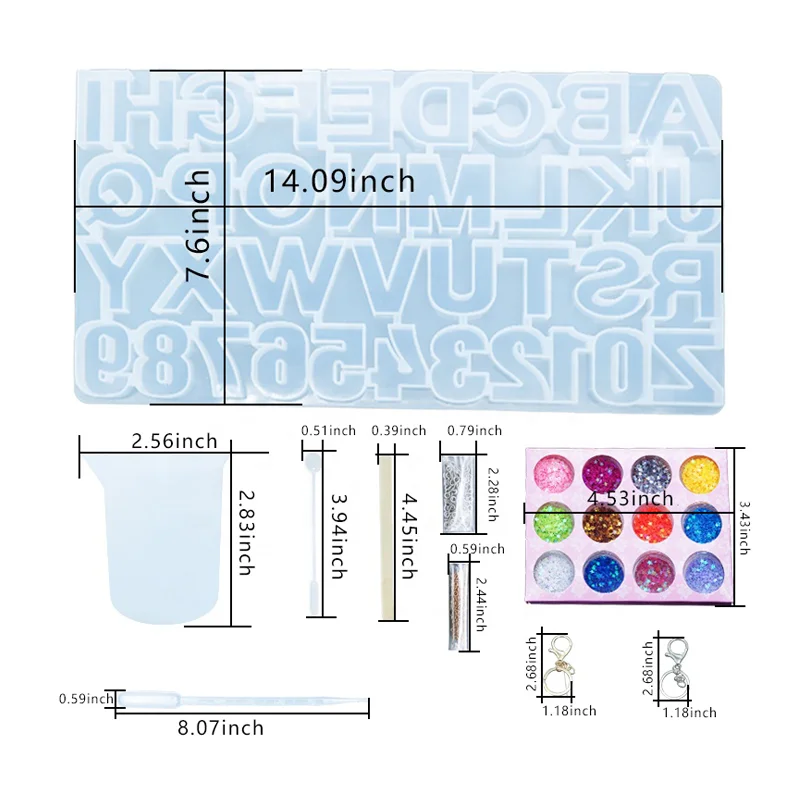Letter Number Epoxy Molds Keychain Resin Jewelry Molds for Resin Casting mold diy srystal resine epoxy moule, Customized color
Letter Number Epoxy Molds Keychain Resin Jewelry Molds for Resin Casting mold diy srystal resine epoxy moule, Customized color