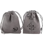 Custom Logo Printed Backpack Velvet Wig Drawstring Bags