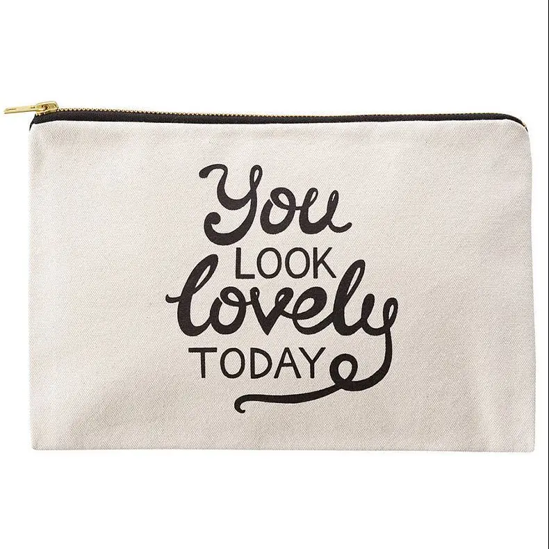 Makeup Pouch Cheap Small Cosmetic Travel bag Cotton Canvas Cosmetic Bags With Personalized Logo Printing, Customized color
Makeup Pouch Cheap Small Cosmetic Travel bag Cotton Canvas Cosmetic Bags With Personalized Logo Printing, Customized color