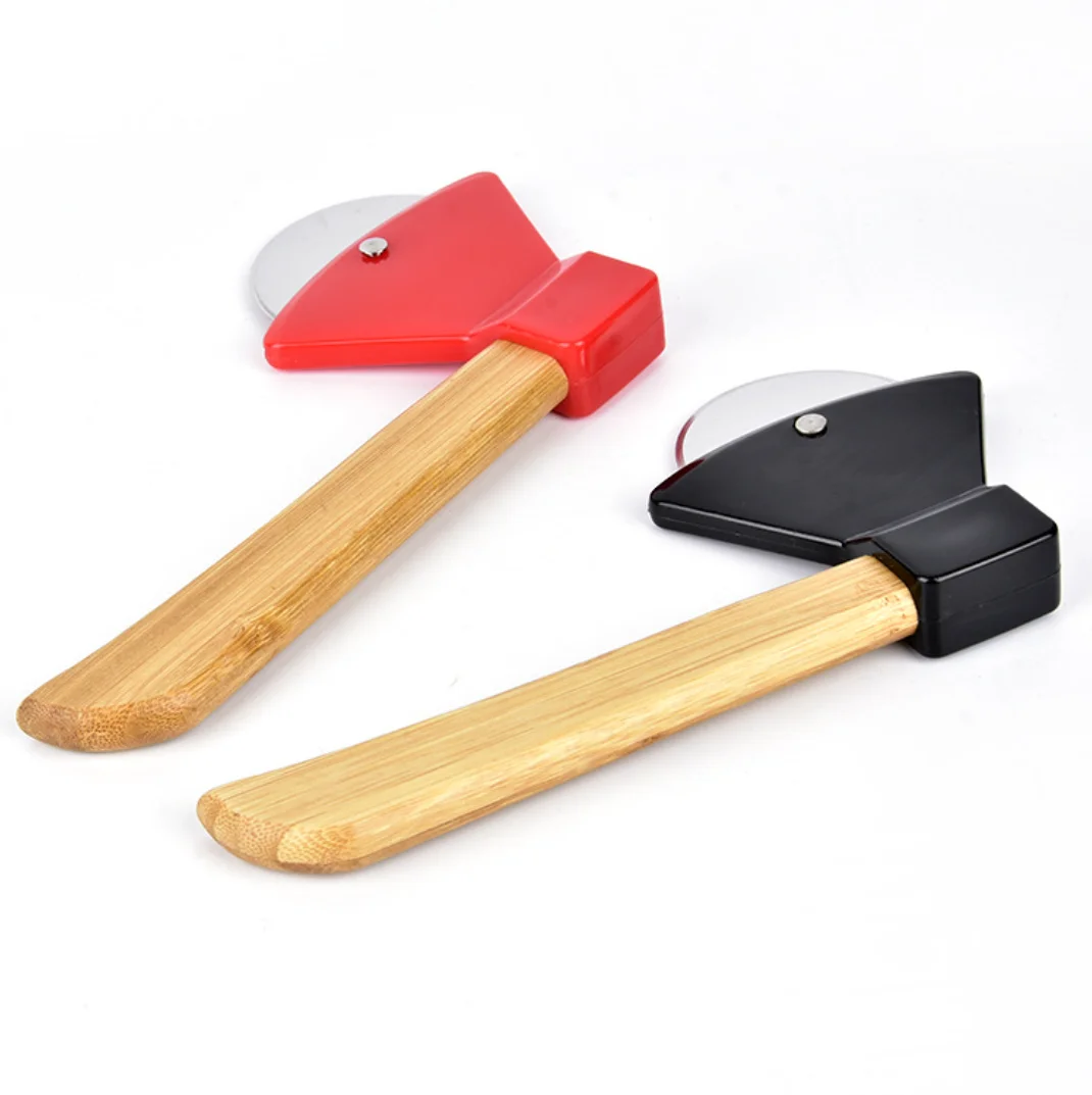 pizza axel tool Axe Pizza Cutter with Bamboo Handle and Sharp Rotating Blade, Red /black
pizza axel tool Axe Pizza Cutter with Bamboo Handle and Sharp Rotating Blade, Red /black
