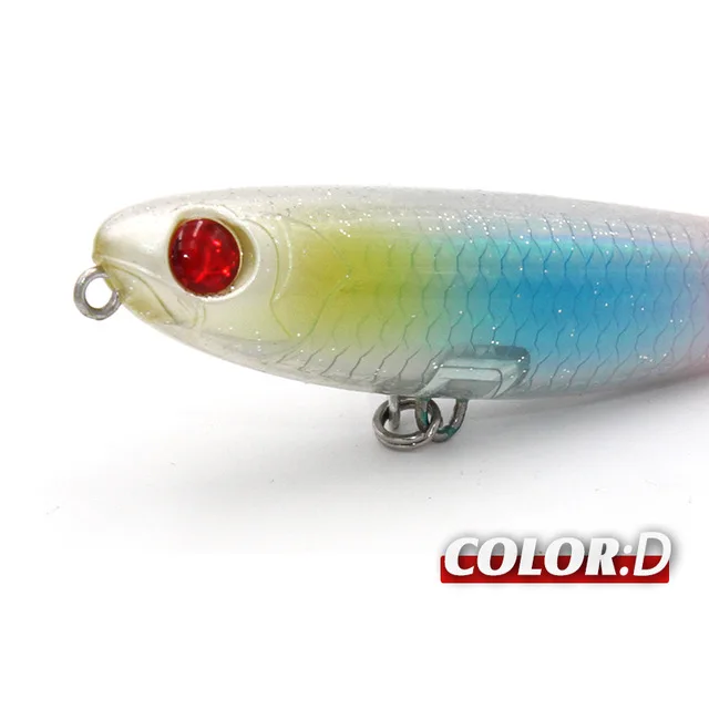18g multiple pretty seabass Topwater minnow shallow vivid Pencil hard Fishing Lure, As picture
18g multiple pretty seabass Topwater minnow shallow vivid Pencil hard Fishing Lure, As picture