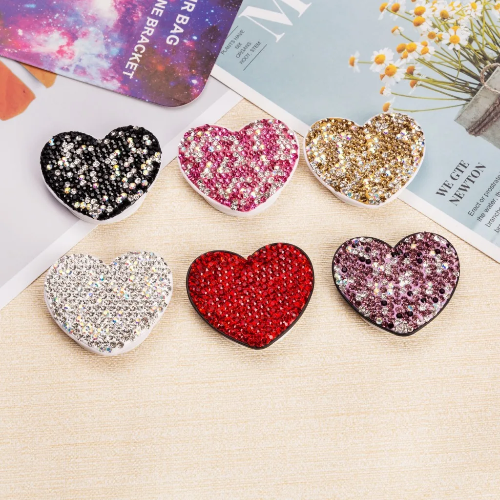 High Quality Set Auger Heart-shaped Diamond Phone Holder for Cell Phone Best Promotional Gifts
High Quality Set Auger Heart-shaped Diamond Phone Holder for Cell Phone Best Promotional Gifts