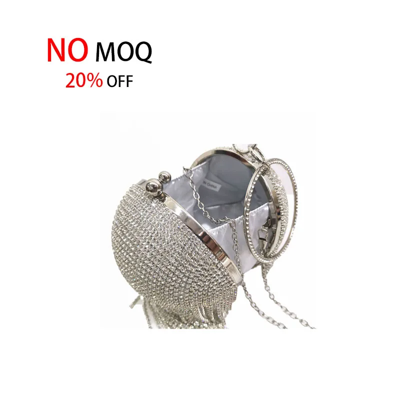 Rhinestone Evening Bag Women Tassel Party Purse Wedding Luxury Round Ball Ladies Evening Bag
Rhinestone Evening Bag Women Tassel Party Purse Wedding Luxury Round Ball Ladies Evening Bag