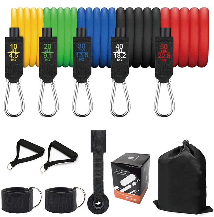 High Quality Exercise Family Fitness Bands150 Lbs 11 Piece Resistance Band Set
High Quality Exercise Family Fitness Bands150 Lbs 11 Piece Resistance Band Set