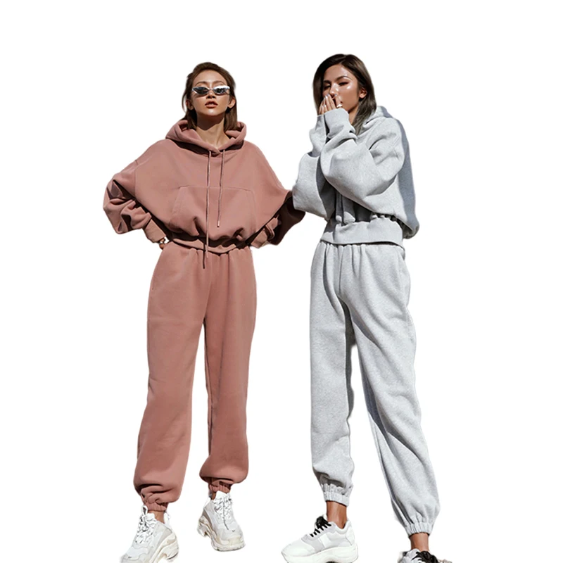 2022 autumn and winter new sports and leisure pure color sweat pants and hoodie set women's sets
2022 autumn and winter new sports and leisure pure color sweat pants and hoodie set women's sets