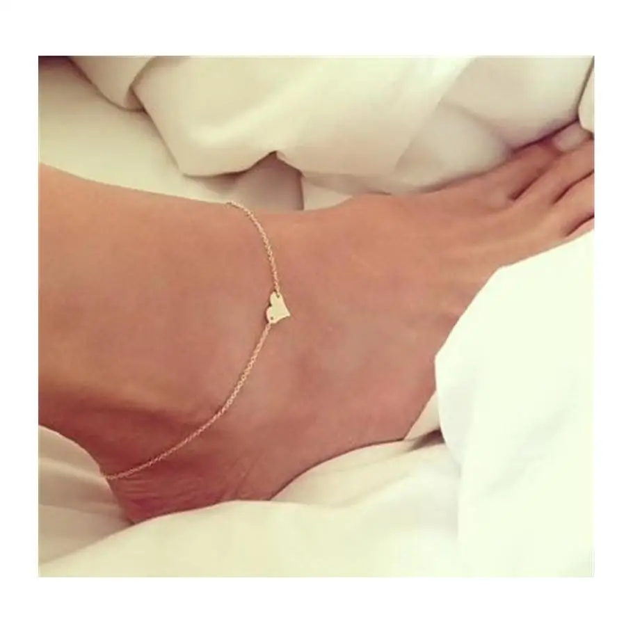 Vintage Silver Gold Color Heart Anklets Barefoot Sandals Foot Jewelry Leg Foot Ankle Bracelets For Women
Vintage Silver Gold Color Heart Anklets Barefoot Sandals Foot Jewelry Leg Foot Ankle Bracelets For Women