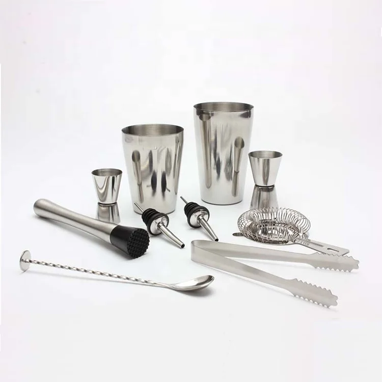 Shaker set crusher muddlers ice fine mesh stainer mixology bartender kit bar tools cocktail, Sliver
Shaker set crusher muddlers ice fine mesh stainer mixology bartender kit bar tools cocktail, Sliver