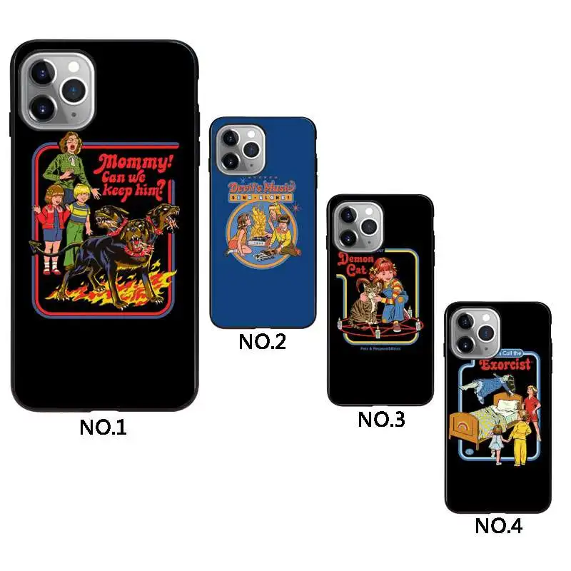 Satan Vintage Let's Summon Demons Graphic mobile phone cove for iPhone 11Pro Max 11 X XS XR XS MAX 8plus 8 7plus 7 6plus 6 5 5E, Black
Satan Vintage Let's Summon Demons Graphic mobile phone cove for iPhone 11Pro Max 11 X XS XR XS MAX 8plus 8 7plus 7 6plus 6 5 5E, Black