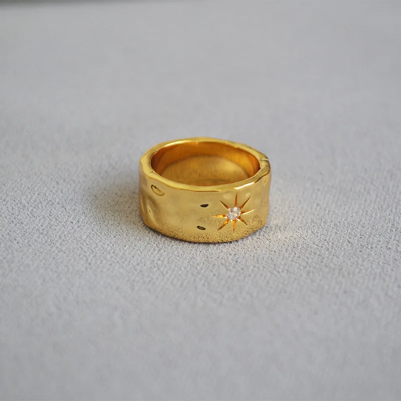 Joolim 72 hours Drop shipping 18K Gold Plated Women Ring Starburst Hammered Ring for Women Gold Rings 2020
Joolim 72 hours Drop shipping 18K Gold Plated Women Ring Starburst Hammered Ring for Women Gold Rings 2020