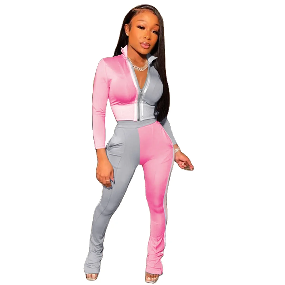 2021 Autumn women clothing Tracksuits Pure Color Contrast Color Reflective Striped Two Piece Set Joggers Women Outfits, Picture shows
2021 Autumn women clothing Tracksuits Pure Color Contrast Color Reflective Striped Two Piece Set Joggers Women Outfits, Picture shows