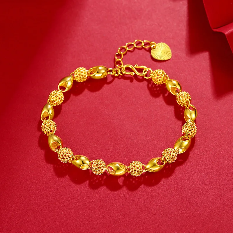 Fashion Women Wedding Dubai Gold Bracelet Hollow 24K Gold Plated Bracelet Bangle for Women Girls
Fashion Women Wedding Dubai Gold Bracelet Hollow 24K Gold Plated Bracelet Bangle for Women Girls