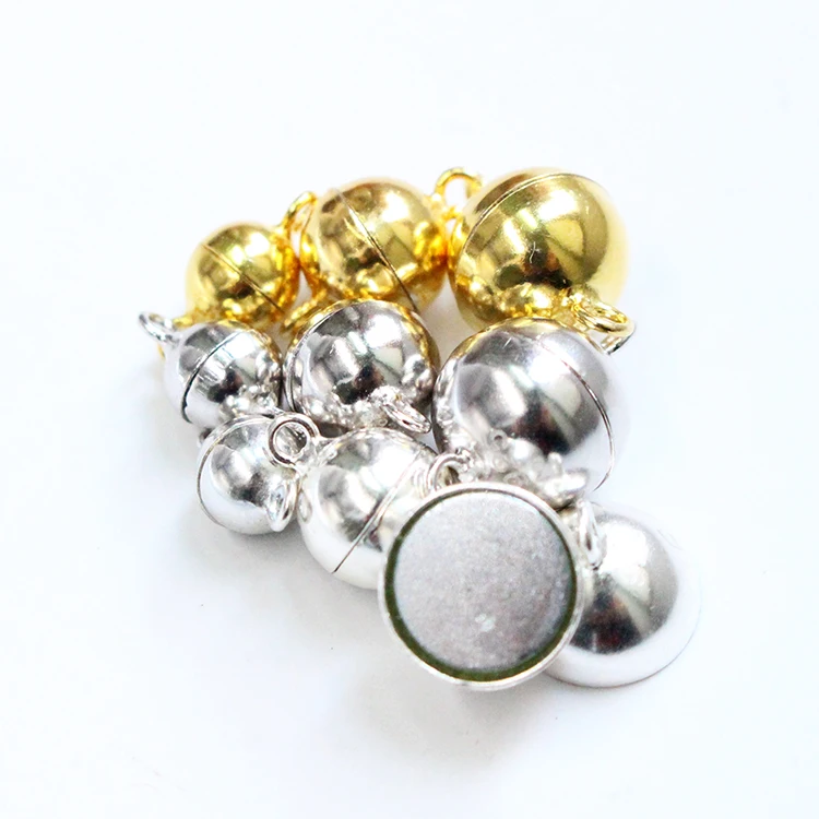 Wholesale 925 sterling silver accessory smooth surface magnetic clasp in sphere shape for bracelet and necklace making
Wholesale 925 sterling silver accessory smooth surface magnetic clasp in sphere shape for bracelet and necklace making