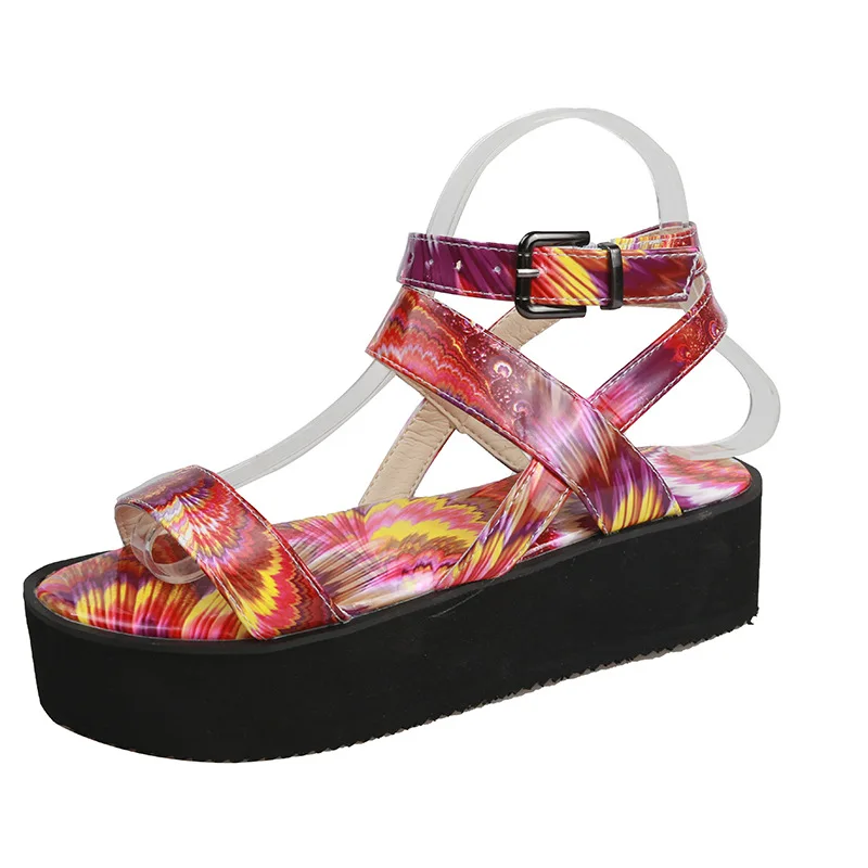 Light-weight Platform print sandals durable Dress shoes fashion Women sandals
Light-weight Platform print sandals durable Dress shoes fashion Women sandals