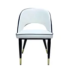 2019 one of the most style features set leather modern steel dining chair