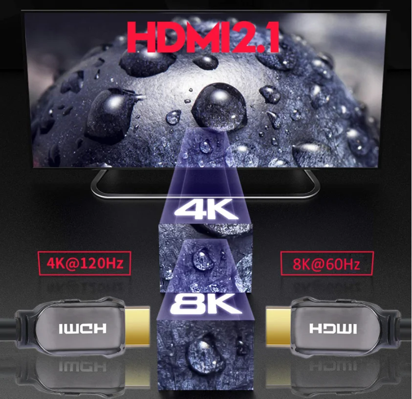 Newest OEM logo 8K HDMI cable for PS4 xBox 48Gbps Support 4K 8K 3D 120Hz 60Hz - ANKUX.COM