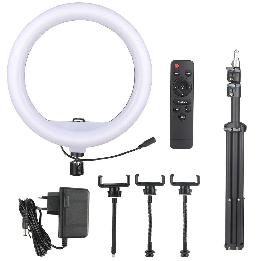 LED 12 inch ring light wiht 1.7M tripod Make-up Mode lamp for direct seeding Floor type tripod light for tripod, White black
LED 12 inch ring light wiht 1.7M tripod Make-up Mode lamp for direct seeding Floor type tripod light for tripod, White black