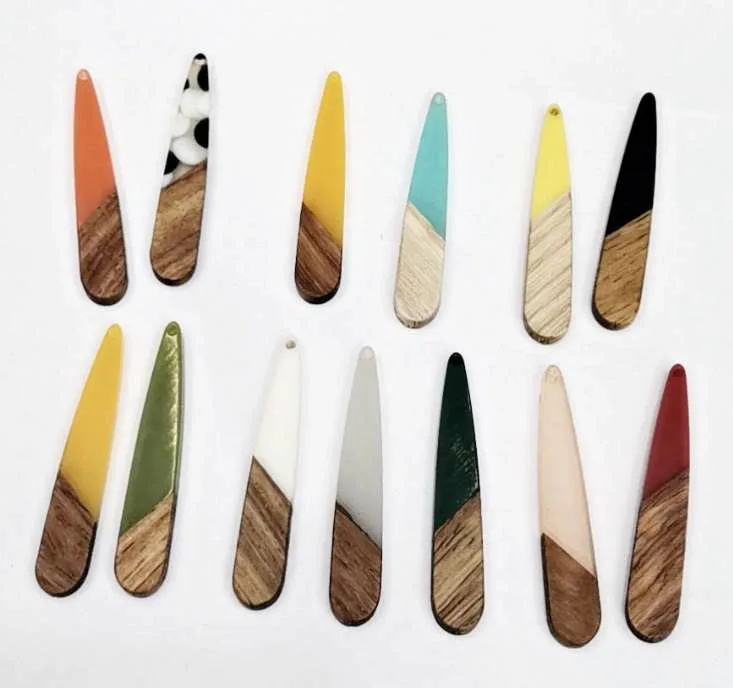 8x42mm Two-tone Resin and Wood Teardrop Beads Mixed Colors Water Drop DIY Jewelry Charm Pendants, As picture or customized
8x42mm Two-tone Resin and Wood Teardrop Beads Mixed Colors Water Drop DIY Jewelry Charm Pendants, As picture or customized