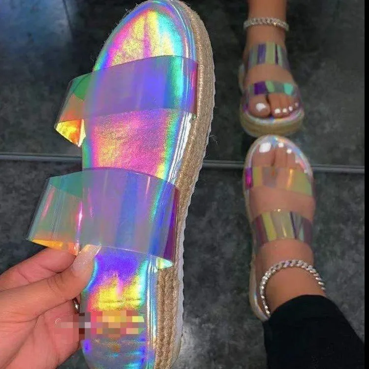 beach sandals Summer new style fashion color woven thick-soled casual flat-bottomed outdoor women's large size slippers
beach sandals Summer new style fashion color woven thick-soled casual flat-bottomed outdoor women's large size slippers