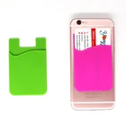 Wholesale Custom Logo Silicone Mobile Phone Card Holder