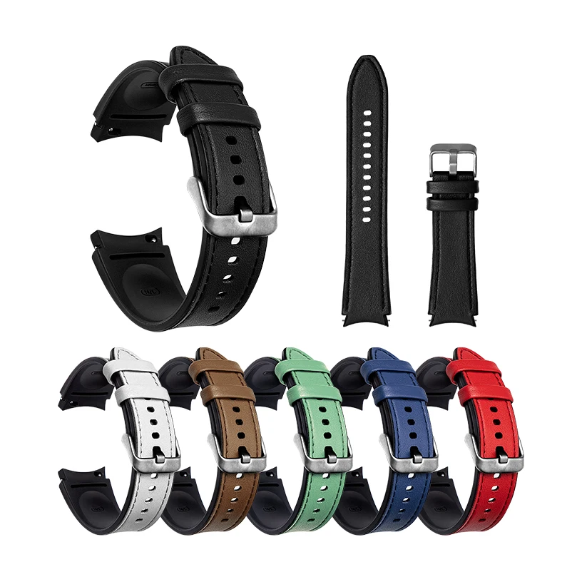 Business Leather Stick Skin Silicone Strap For Samsung Galaxy Watch 4 Band Luxury Replacement Wrist Strap For Samsung Watch 4
Business Leather Stick Skin Silicone Strap For Samsung Galaxy Watch 4 Band Luxury Replacement Wrist Strap For Samsung Watch 4