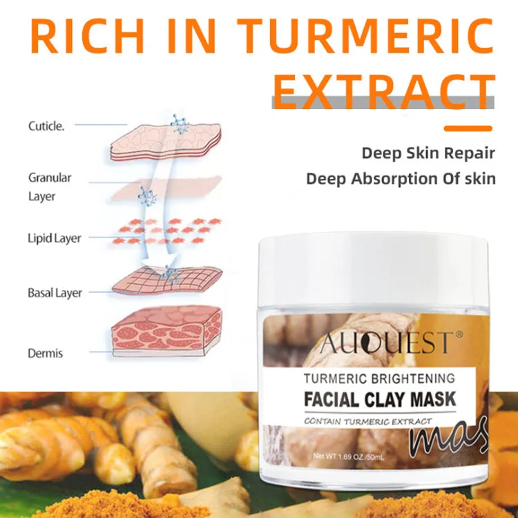AuQuest Deep Cleansing Ginger Powder Facial Mask Natural Lightening Clay Turmeric Mask
AuQuest Deep Cleansing Ginger Powder Facial Mask Natural Lightening Clay Turmeric Mask