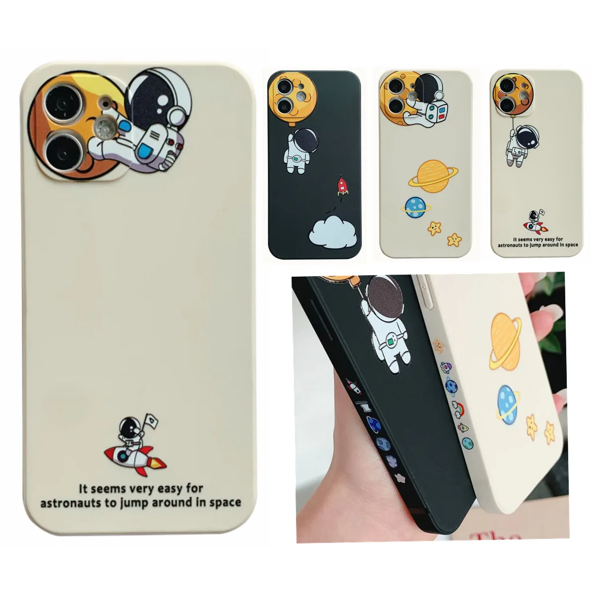 Wholesale for iPhone Lovely NARS Space Astronaut Hand Grip Camera Hole Mobile Phone Case with Side Printing
Wholesale for iPhone Lovely NARS Space Astronaut Hand Grip Camera Hole Mobile Phone Case with Side Printing