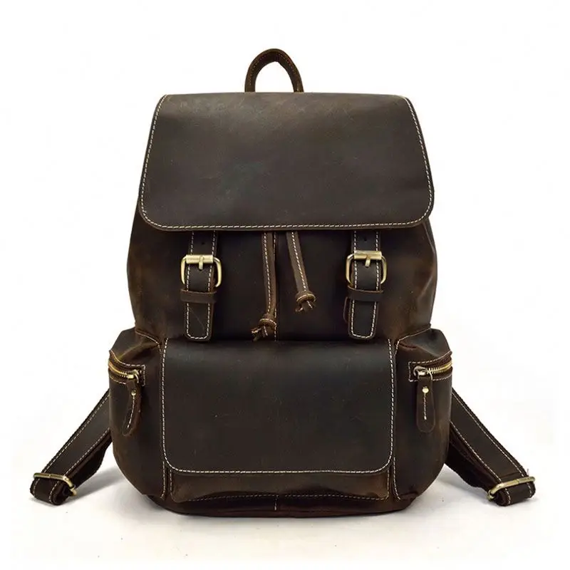 Top Quality Mens Brown Genuine Leather Backpack Vintage Daypack Laptop Bag, As picture show or custom
Top Quality Mens Brown Genuine Leather Backpack Vintage Daypack Laptop Bag, As picture show or custom
