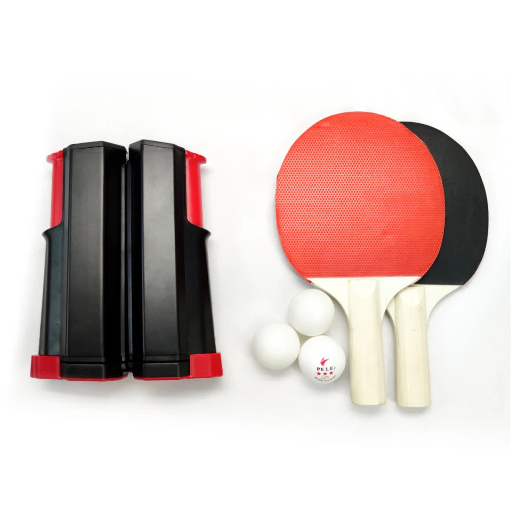 high quality Custom Retractable Portable table tennis set PingPong net with two rackets and three balls, Custom color
high quality Custom Retractable Portable table tennis set PingPong net with two rackets and three balls, Custom color