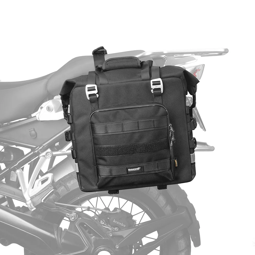 

Rhinowalk Motorcycle Side Bag 25l Motorbike Seat Saddle Tail Bag ADV Motorcycle Rear Rack Travel Luggages - 1 piece