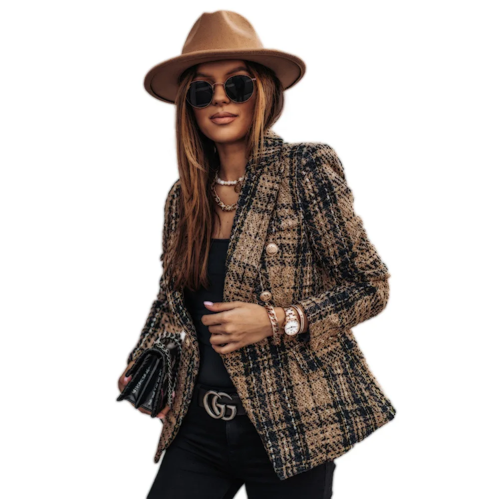 Explosive Winter Coat for Women Buttoned Checkered Lapel Printed Thin Coats for Ladies Women Jacket Coats
Explosive Winter Coat for Women Buttoned Checkered Lapel Printed Thin Coats for Ladies Women Jacket Coats